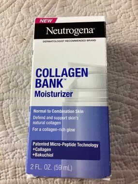 Neutrogena Collagen Bank Moisturizer 2 Fl Oz For Normal To Combination Skin*NIB